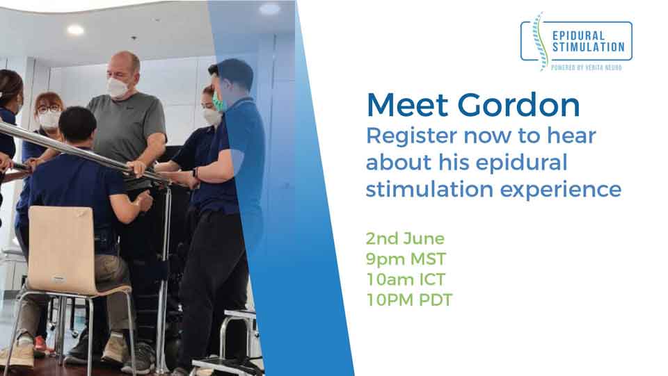 Gordon (C4) discusses his double spinal cord simulator implantation.