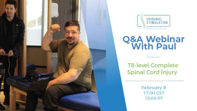 Q&A Webinar with Paul, T8-level Complete Spinal Cord Injury